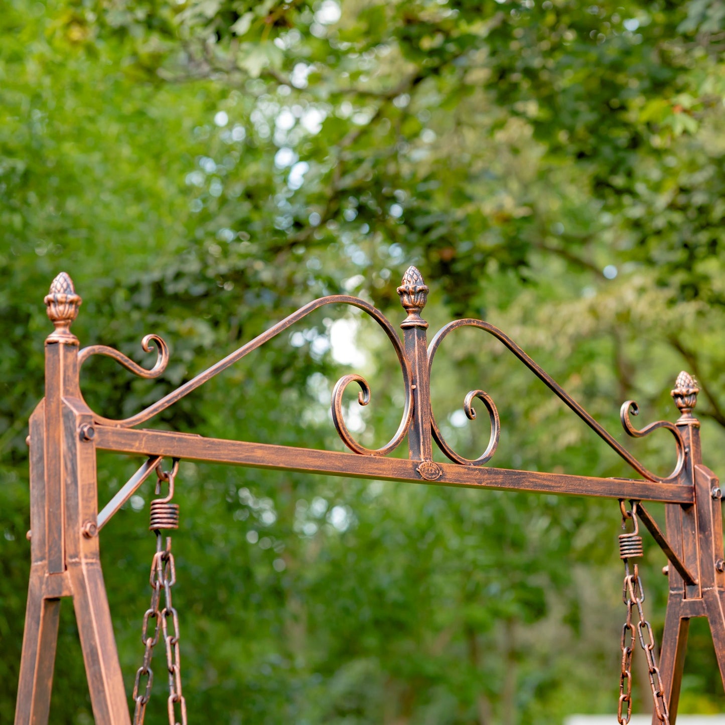 Monte Carlo 1968 Iron Swing Bench in Antique Bronze