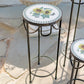 Marisol Set of 3 Round Nesting Iron Mosaic Plant Stands