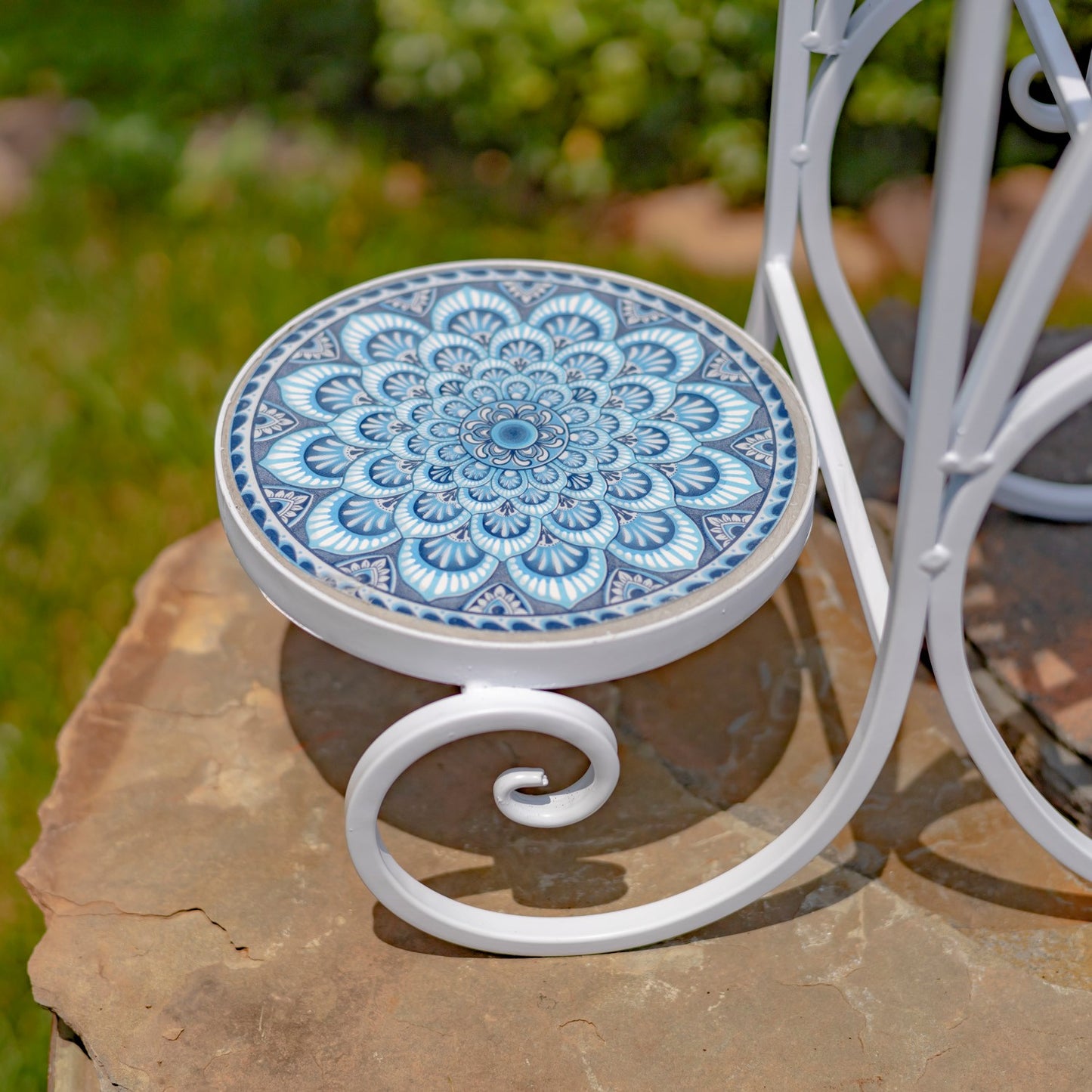 Seattle Three-Tier Mosaic Plant Stand