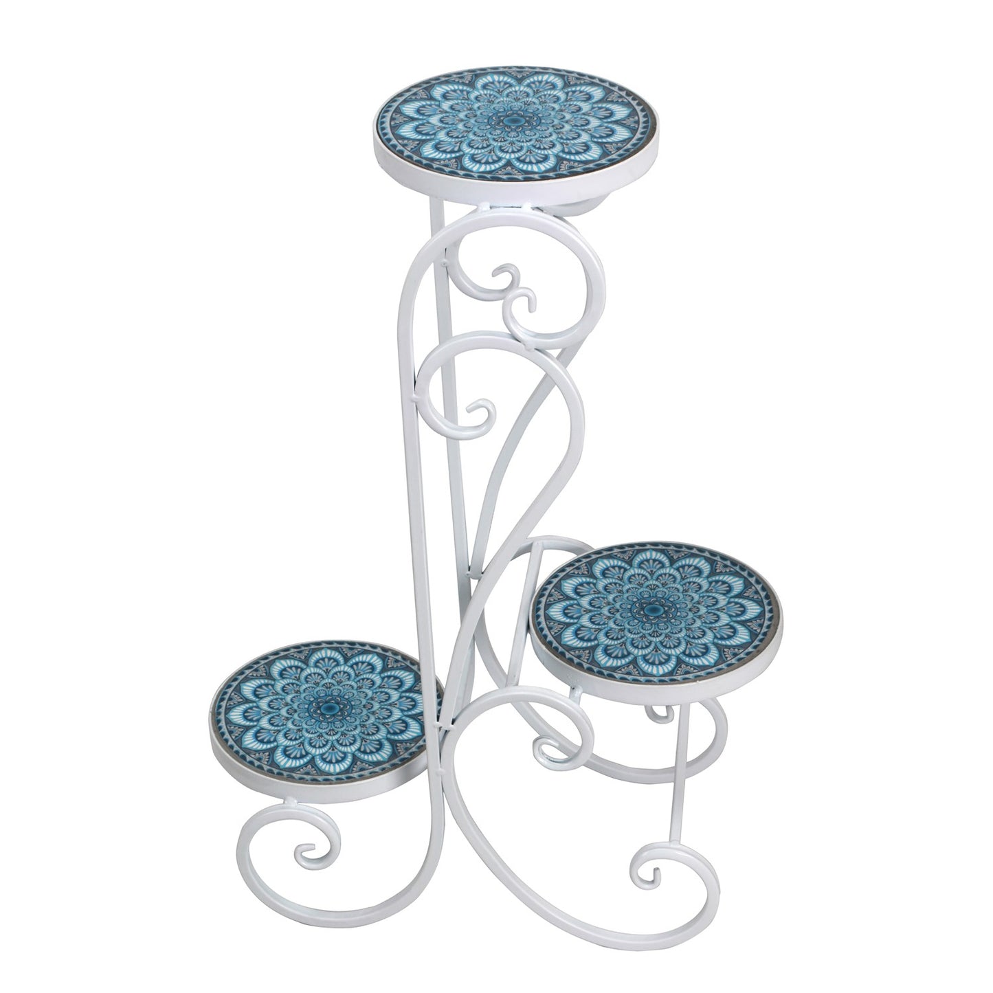 Seattle Three-Tier Mosaic Plant Stand