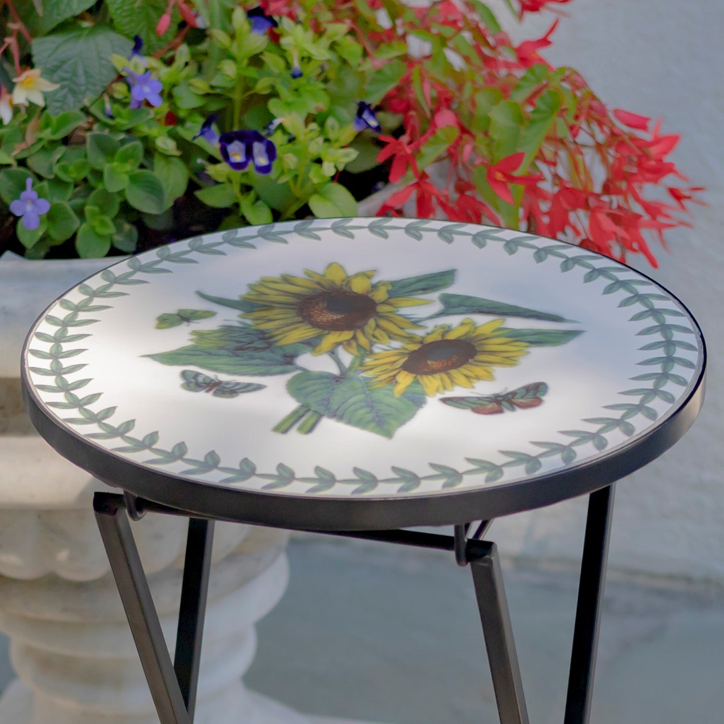 Odessa Small Mosaic Folding Accent Table