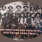 When they come for your Guns 12"x17" Oval Tin Sign
