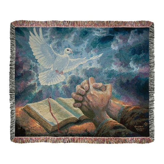 Answered Prayers Tapestry Throw 50X60 Woven Throw