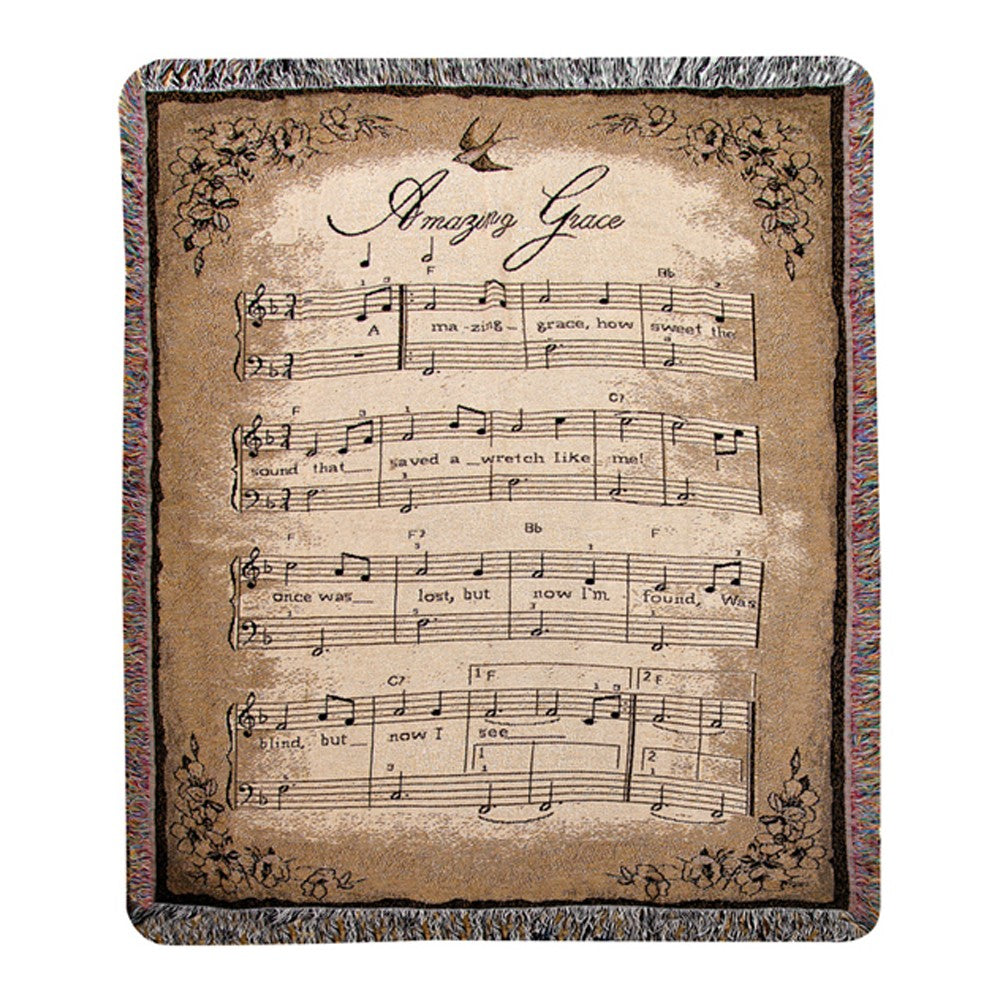 How Sweet The Sound Tapestry Throw -50X60 Woven Throw