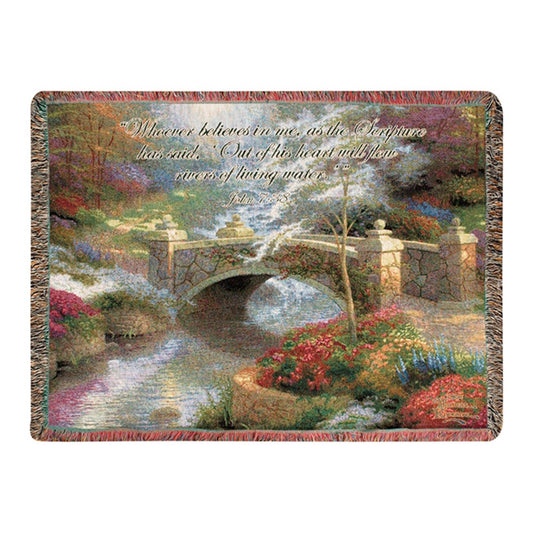 Thomas Kincade-Bridge of Hope Tapestry Throw-60X50 Woven Throw
