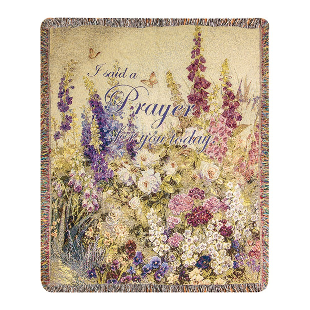 Butterfly Paradise w/ Verse Tapestry Throw-50X60 Woven Throw