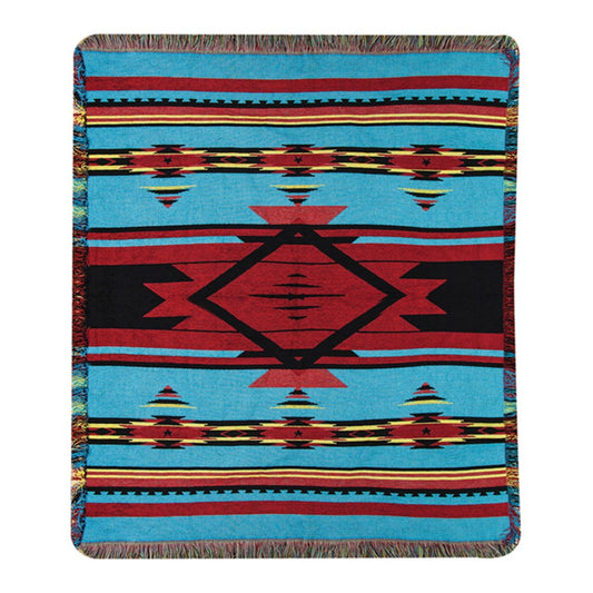 Flame Bright Tapestry Throw -50X60 Woven Throw