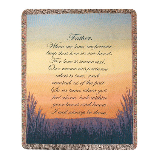 Forever A Father-50X60 Woven Tapestry Throw
