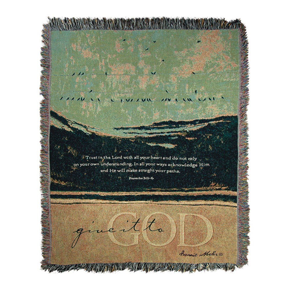 Give It To God 50X60 Woven Tapestry Throw