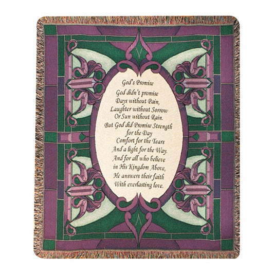 Gods Promise 50X60 Woven Tapestry Throw