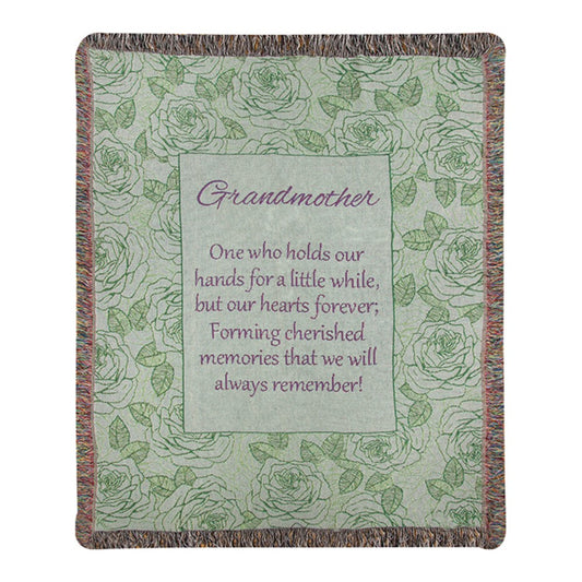 Grandmother...Holds Our Hands-50X60 Woven Tapestry Throw