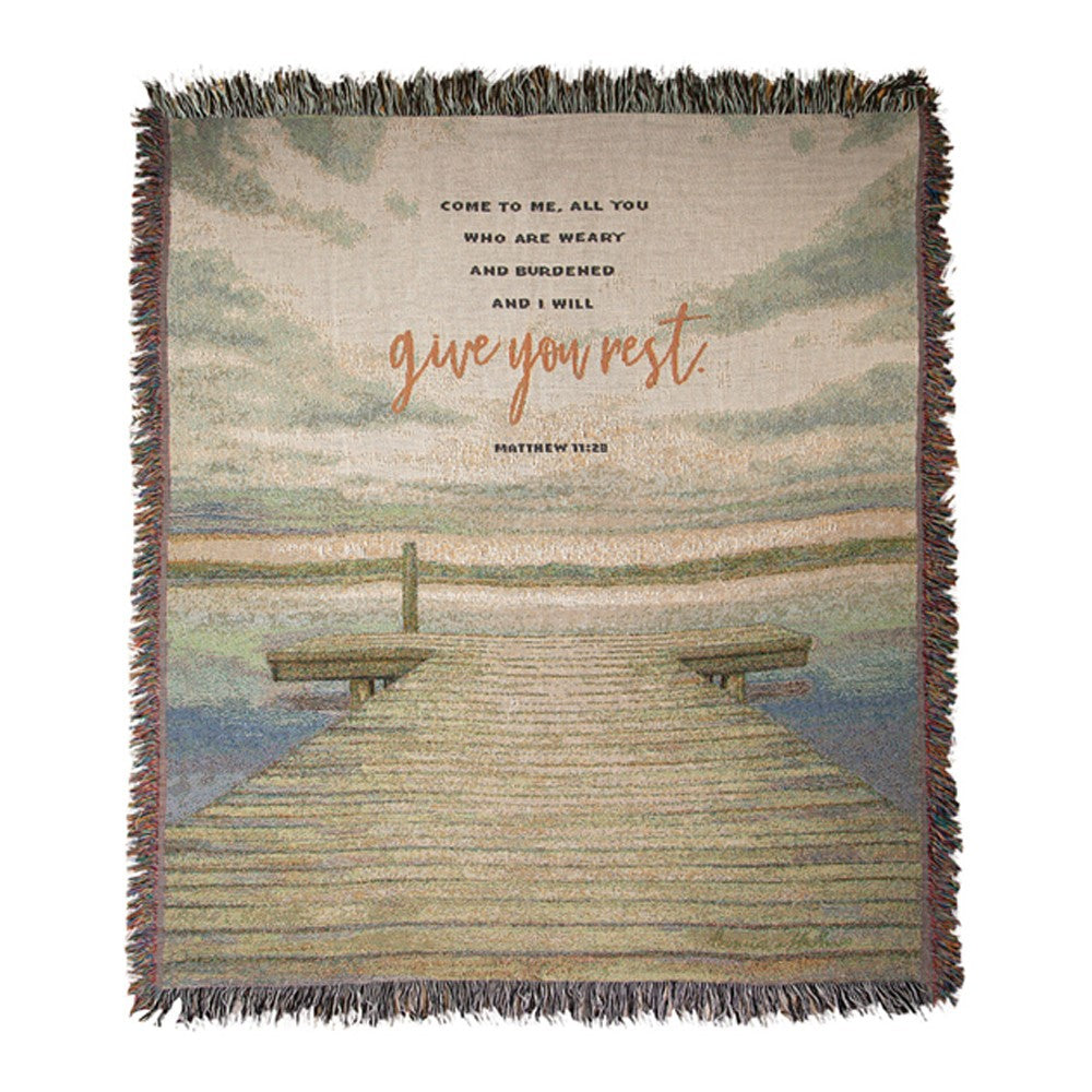 Give You Rest 50X60 Woven Tapestry Throw