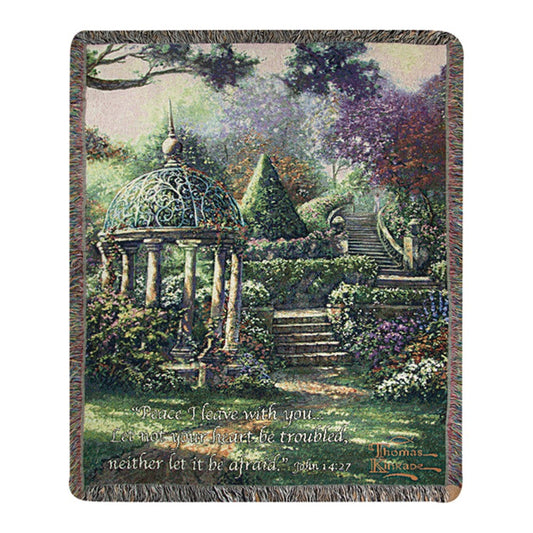 Thomas Kincade-Gazebo of Prayer Tapestry Throw-50X60 Woven Throw