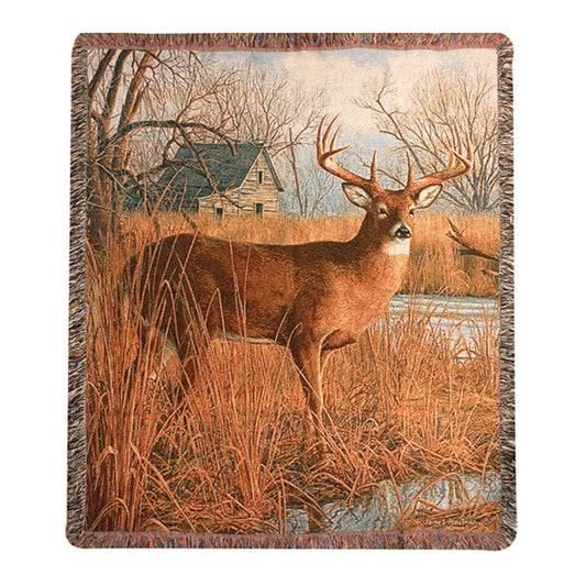 His Side of The River-50X60 Woven Tapestry Throw