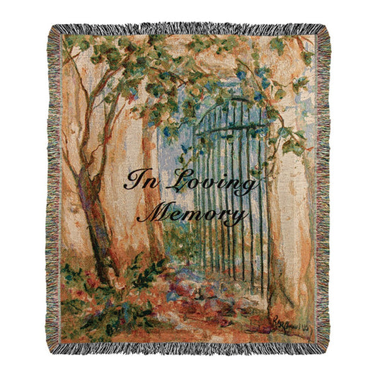 In Loving Memory Gate 50X60 Woven Tapestry Throw
