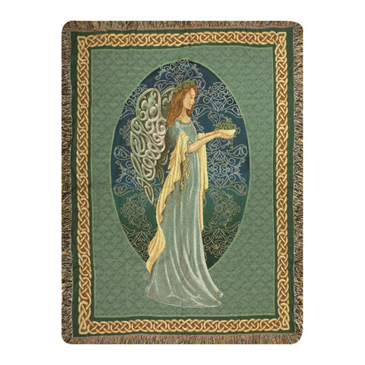 Irish Angel Tapestry Throw-50X60 Woven Throw