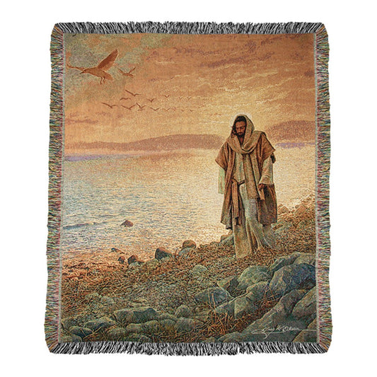 In The World But Not of The World-50X60 Woven Tapestry Throw