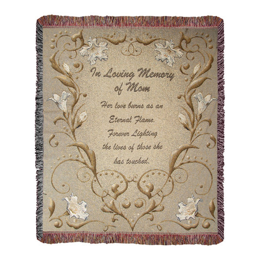 In Loving Memory of Mom 50X60 Woven Tapestry Throw