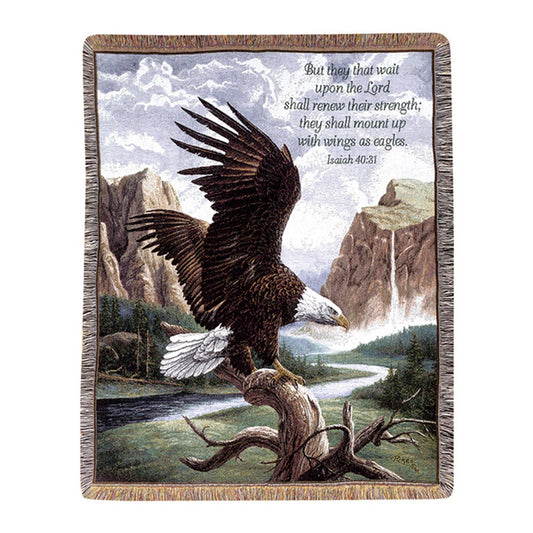 Freedom w/ Verse-50X60 Woven Tapestry Throw