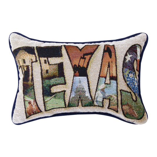 Texas Word Pillow 12.5x8 inch Tapestry Pillow