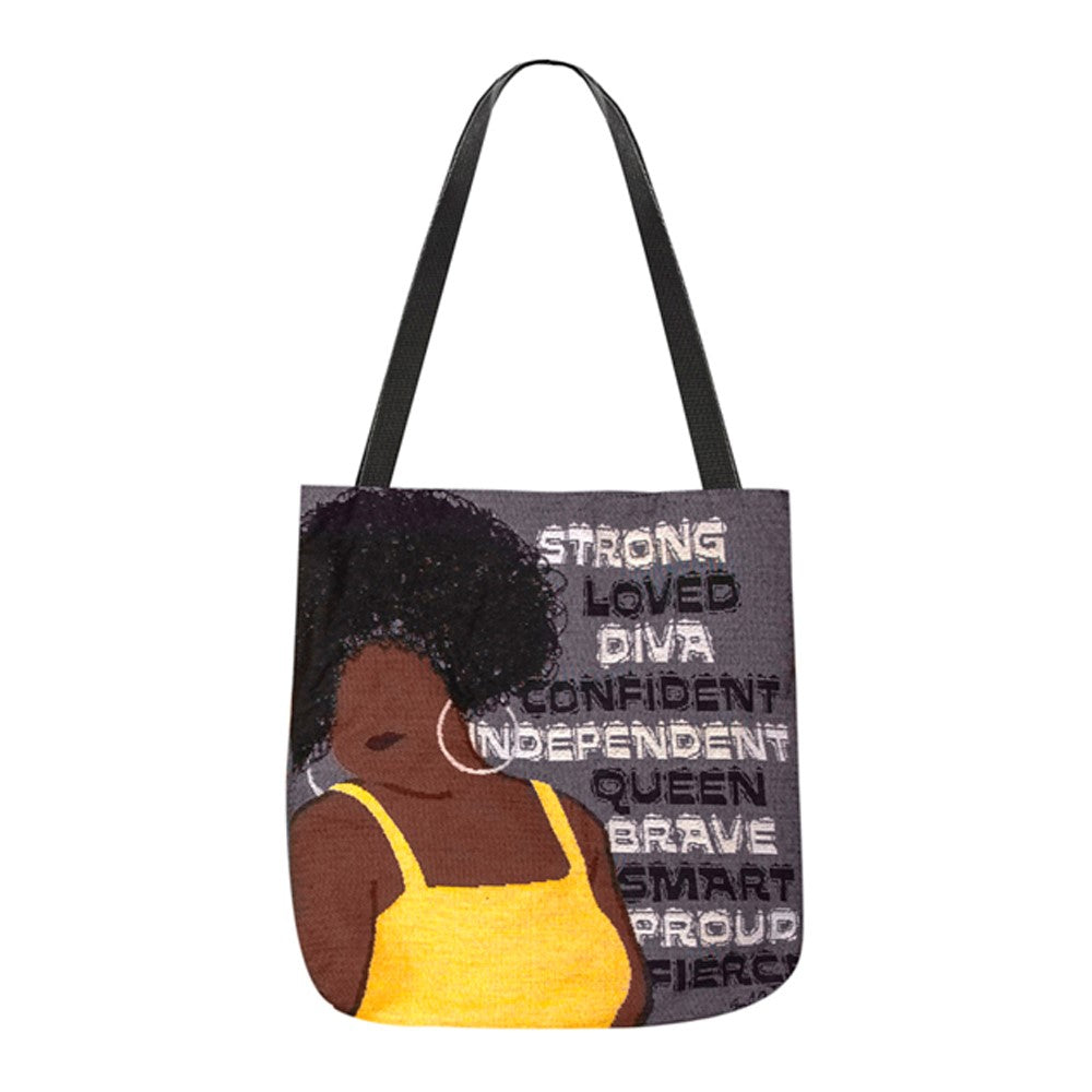 Strong Loved Diva 17" Tote Bag