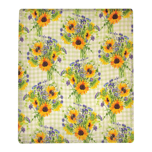 Sunflower Bouquet Poly Throw 50X60 Polyester Throw