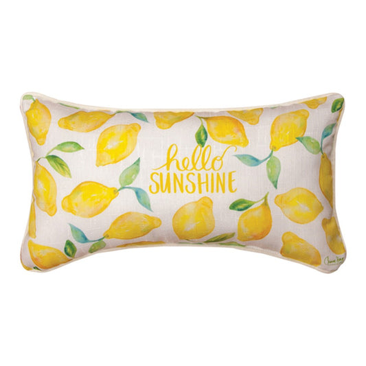 Hello Sunshine Word Pillow 17x9"
