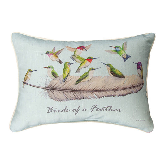 Birds of A Feather Pillow 18x13"