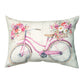 Obviously Pink Bicycle Pillow 18x13"