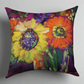 Floral Workshop Sunflowers Pillow 18" Indoor/Outdoor