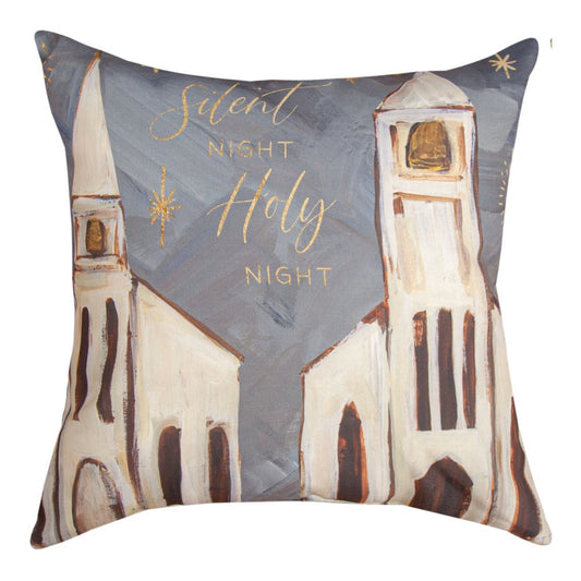Nativity and Churches Climaweave Pillow 18 inch Indoor/Outdoor