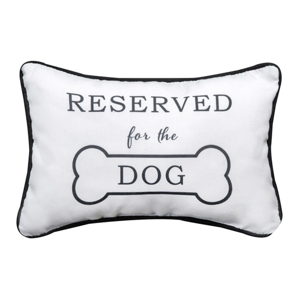 Reserved For The Dog Word Pillow 12.5x8 inch