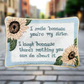 Smile Because... Word Pillow 12.5x8 inch Woven Pillow