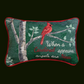 When A Cardinal Appears Word Pillow 12.5x8 inch Tapestry Pillow with Piping