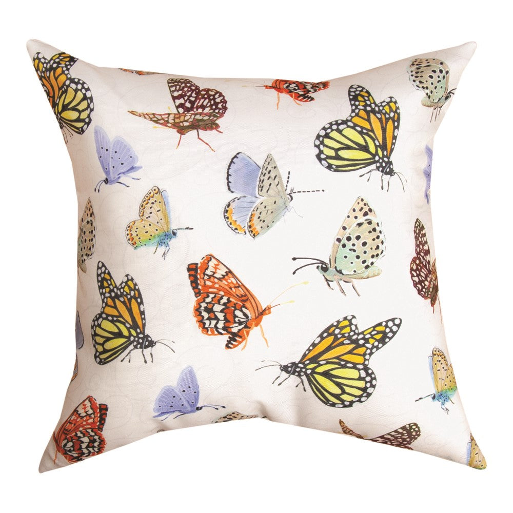 Butterflies Climaweave Pillow 18" Indoor/Outdoor