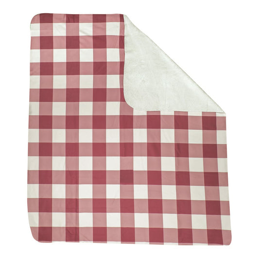 Buffalo Check Please Red Sherpa Fleece Throw -50X60 Polyester Fleece