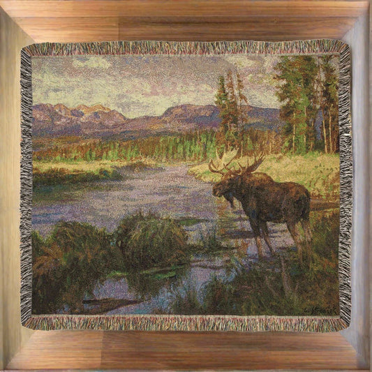 Morning Light -Polecat Creek Tapestry Throw 50x60 Woven Throw