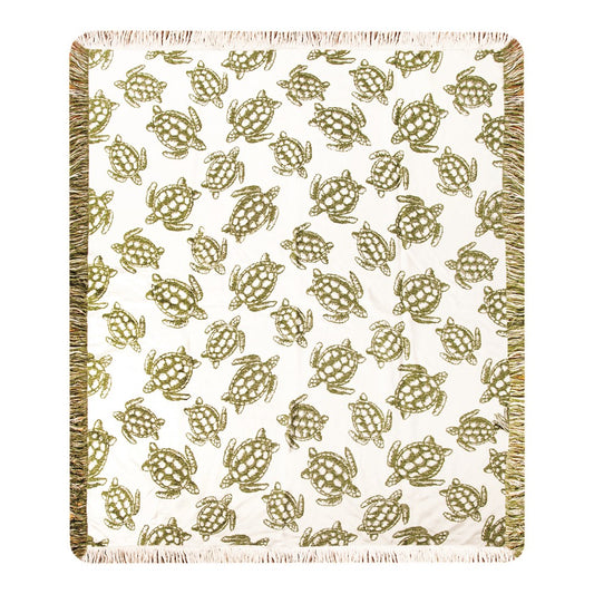 Sea Turtle Rayon Throw-48X60 Woven Throw