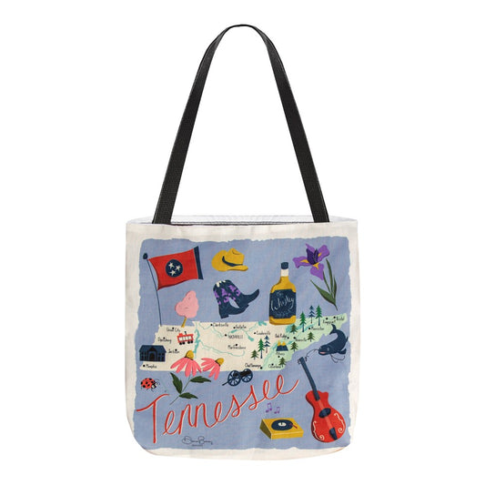 Tennessee Map 18" Tote Bag