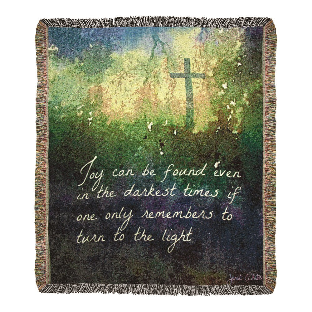 Joy Can Be Found 50x60 Woven Tapestry Throw