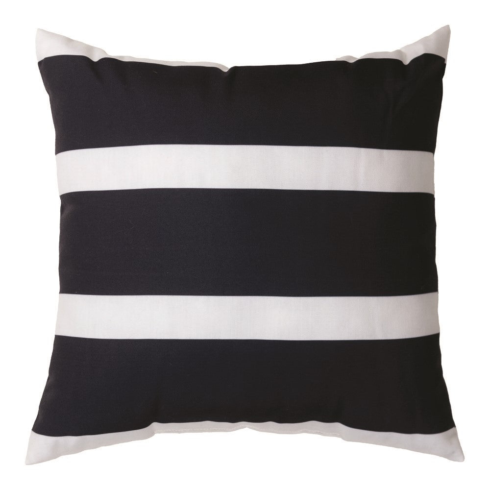 Stripe Black Climaweave Pillow 18 inch Indoor/Outdoor
