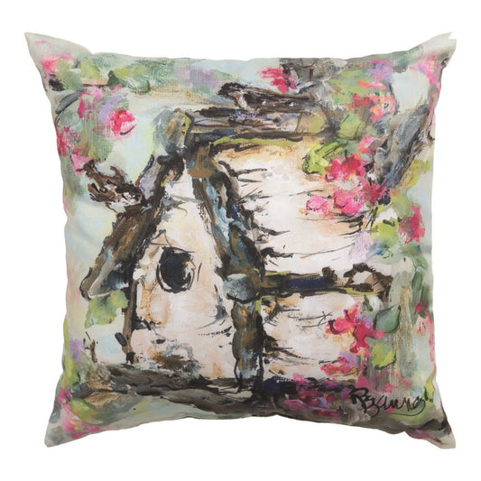 Bird House Climaweave Pillow 18" Indoor/Outdoor
