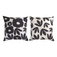 Black Floral Climaweave Pillow 18" Indoor/Outdoor