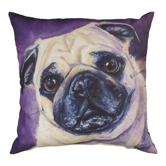 Pug Climaweave Pillow 18 inch Indoor/Outdoor