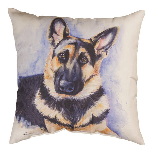 German Shepherd Climaweave Pillow 18" Indoor/Outdoor