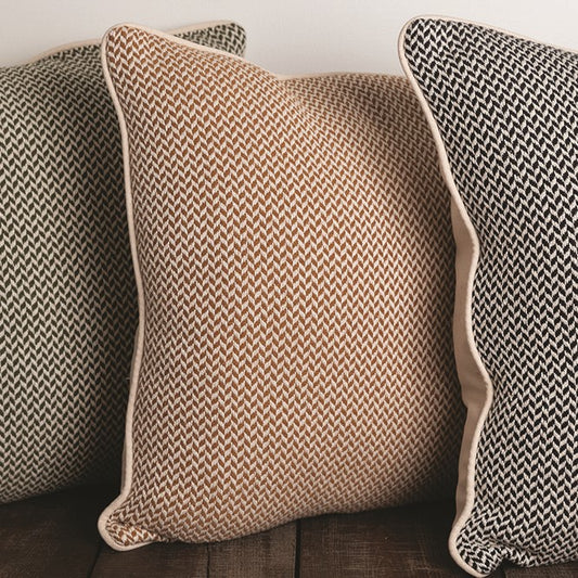 Dashing Texture Bronze Pillow 21x21 Woven Pillow