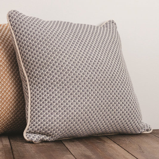 Mini Box Grey Pillow 21x21 Woven Pillow