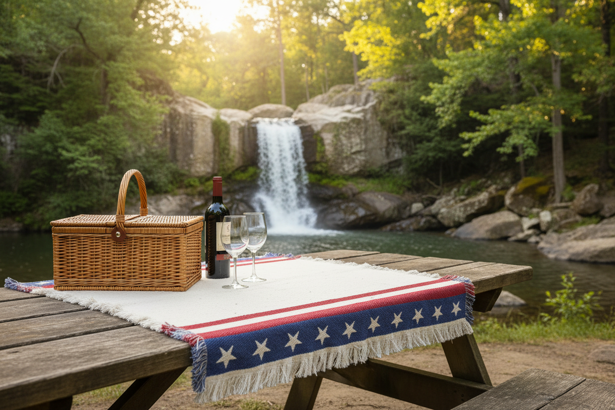 Americana 2-Layer Tapestry Throw