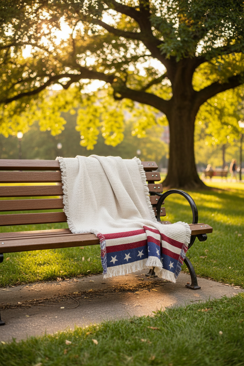 Americana 2-Layer Tapestry Throw