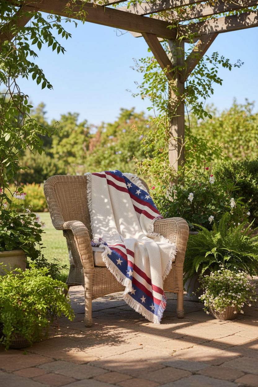 Americana 2-Layer Tapestry Throw